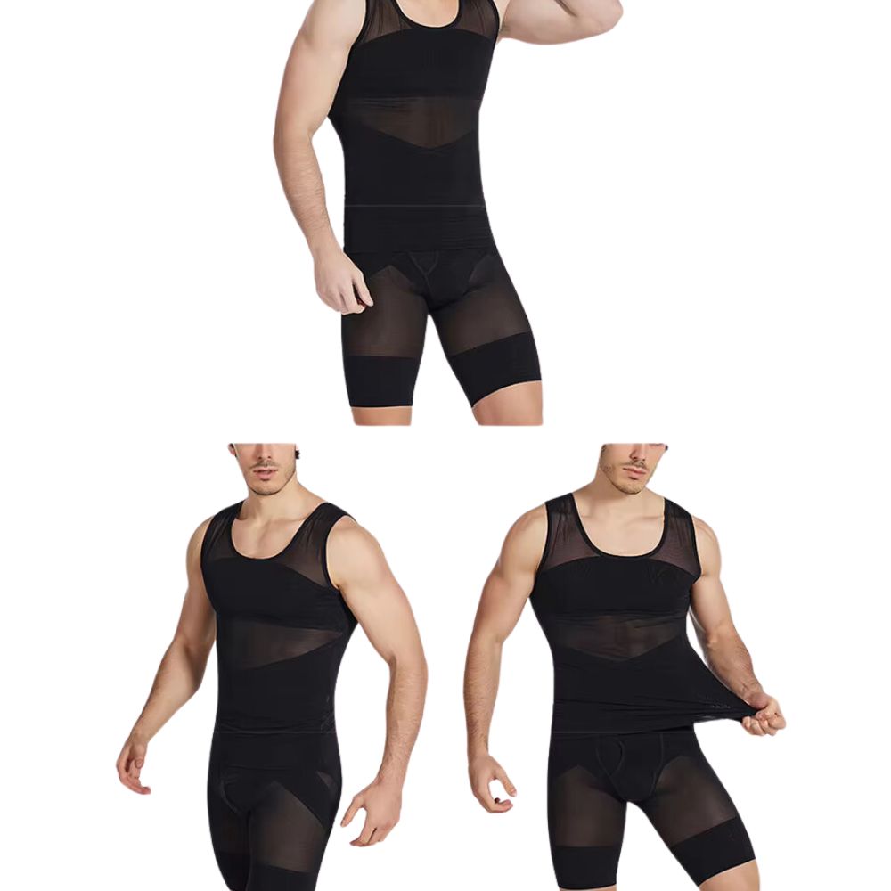 Slimming Men’s Shapewear Top – Lightweight, Breathable, Invisible