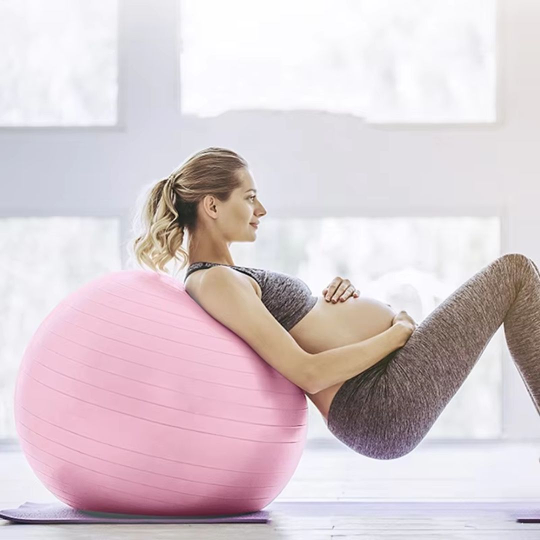 55cm PVC Fitness Yoga Ball - Thickened, Anti-Slip, and Explosion-Proof