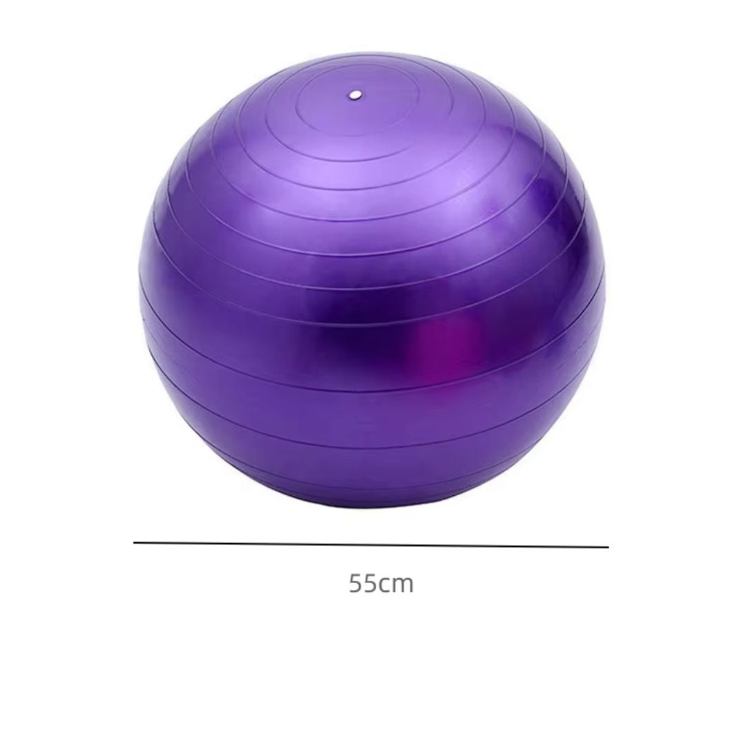 55cm PVC Fitness Yoga Ball - Thickened, Anti-Slip, and Explosion-Proof