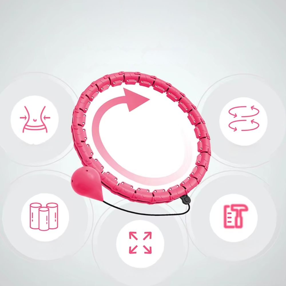 Adjustable Weighted Hula Hoop for Adults