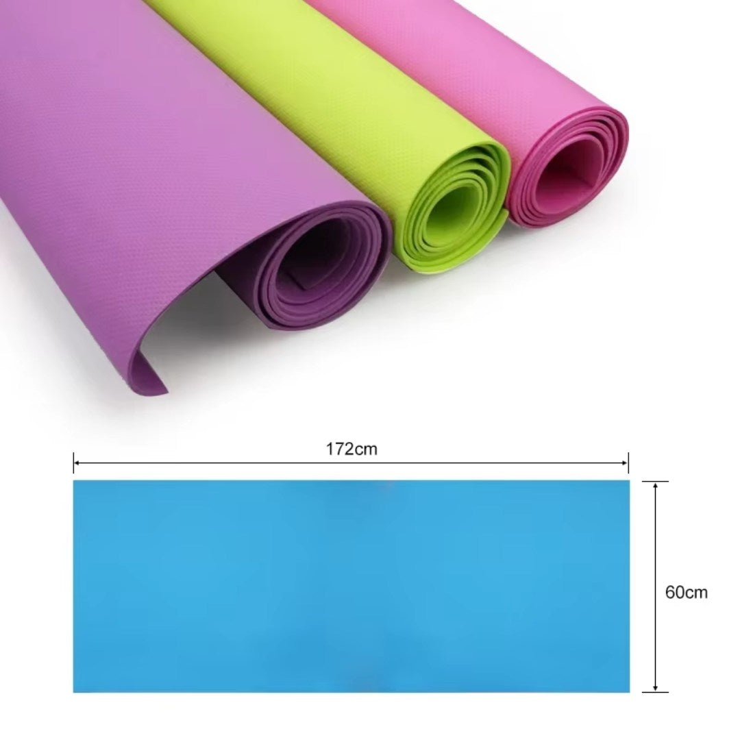 6MM Thick Yoga Mat | Non-Slip EVA Fitness Mat for Yoga & Pilates