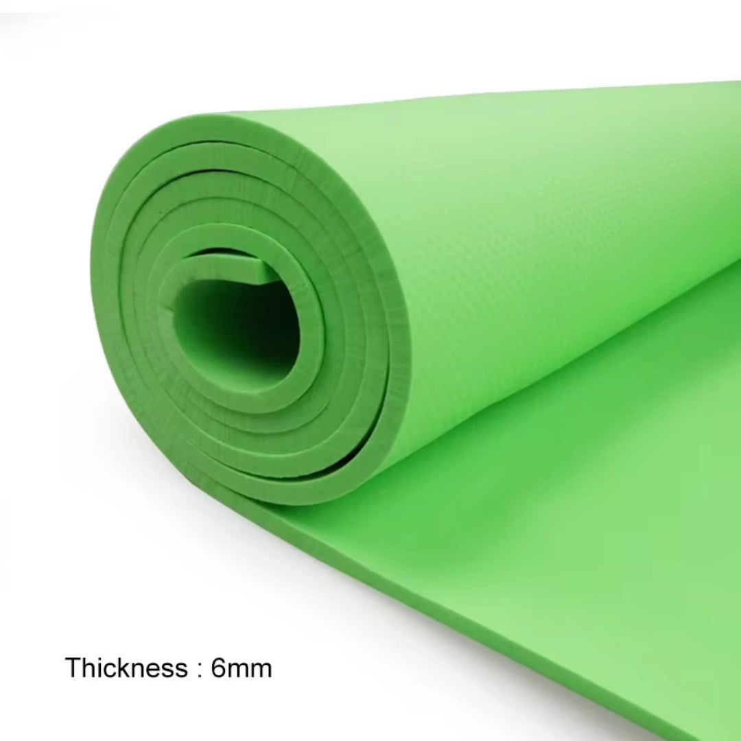 6MM Thick Yoga Mat | Non-Slip EVA Fitness Mat for Yoga & Pilates