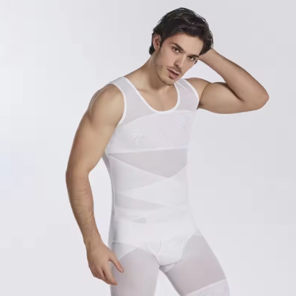 Slimming Men’s Shapewear Top – Lightweight, Breathable, Invisible