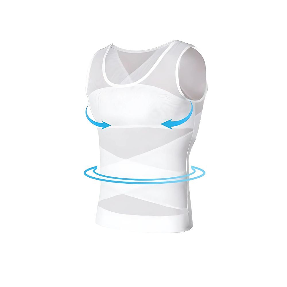 Slimming Men’s Shapewear Top – Lightweight, Breathable, Invisible