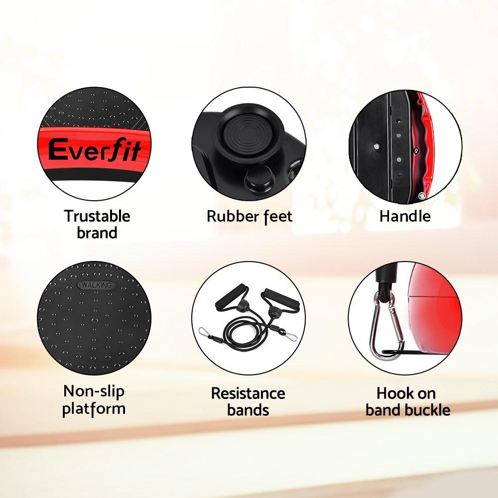 Everfit Vibration Machine Plate Platform Body Shaper Home Gym Fitness