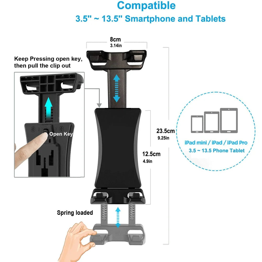 Mount Bracket Gym Treadmill Bike Handlebar Clip Stand Sports