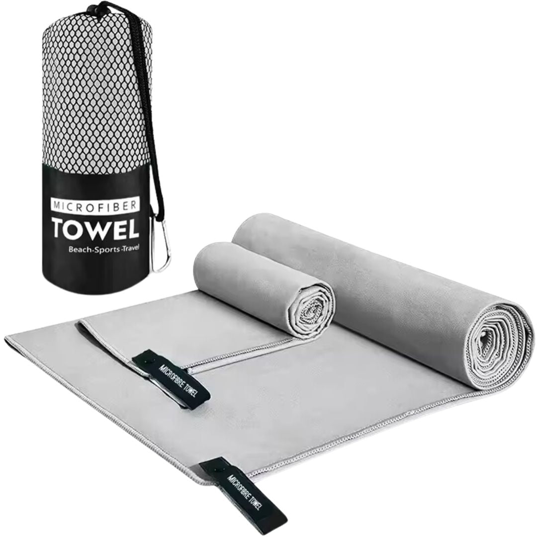 Quick-Dry Microfiber Gym Towel | Sports & Fitness Towel with Storage Bag