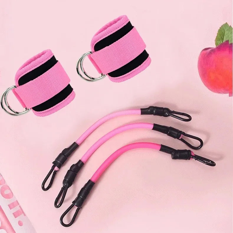 Ankle Strap Resistance Bands - Hip & Leg Strength Training for Home & Gym