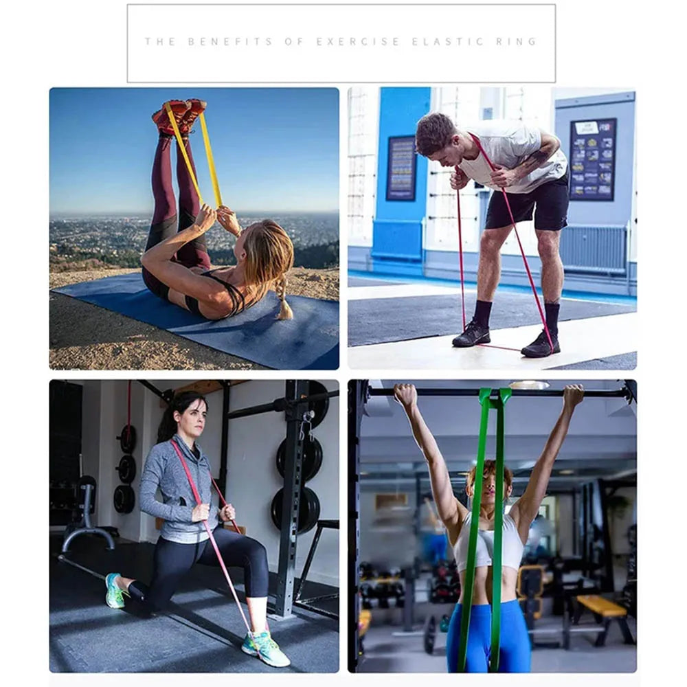 Resistance Band Heavy Duty Latex Sports Elastic Belt Pull Up Assist