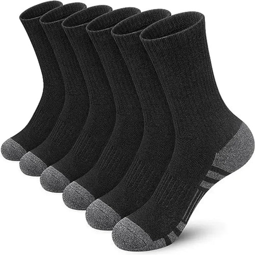 6 Pairs Men's Outdoor Gym Socks High Quality Comfortable Soft