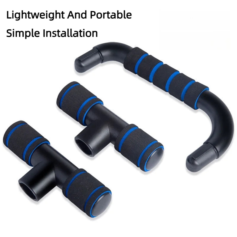 Non-Slip Push Up H-Shaped Support Bar Stand Home Fitness Power Rack