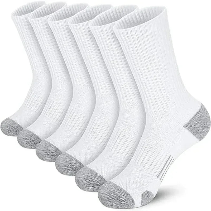 6 Pairs Men's Outdoor Gym Socks High Quality Comfortable Soft