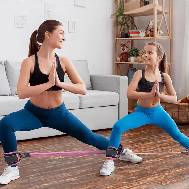 Ankle Strap Resistance Bands - Hip & Leg Strength Training for Home & Gym