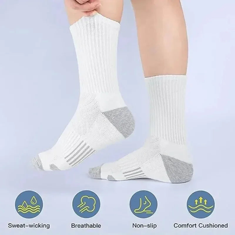 6 Pairs Men's Outdoor Gym Socks High Quality Comfortable Soft