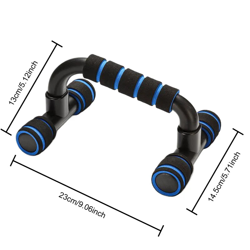 Non-Slip Push Up H-Shaped Support Bar Stand Home Fitness Power Rack
