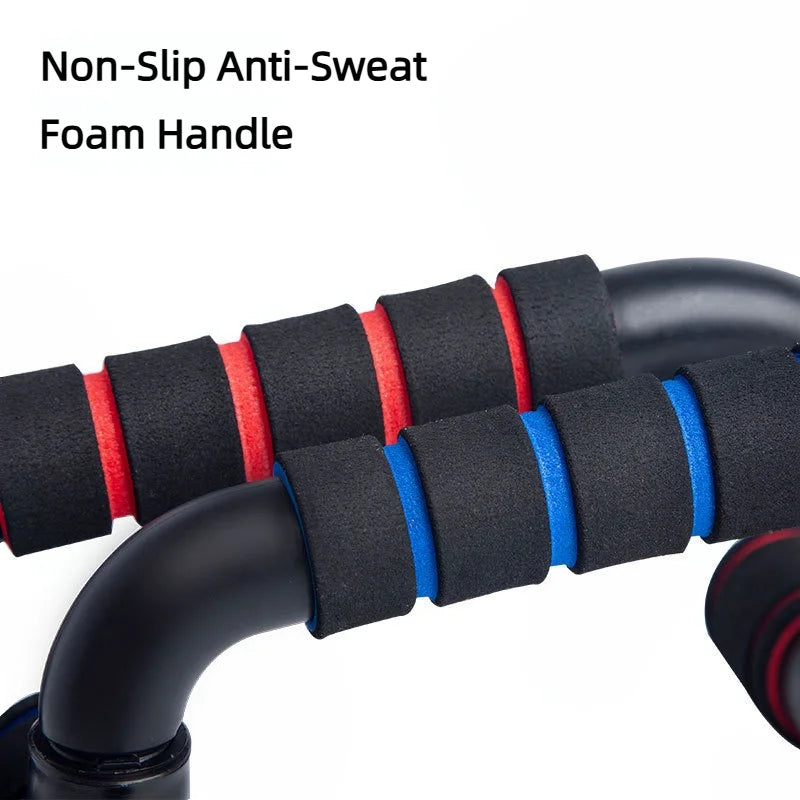 Non-Slip Push Up H-Shaped Support Bar Stand Home Fitness Power Rack
