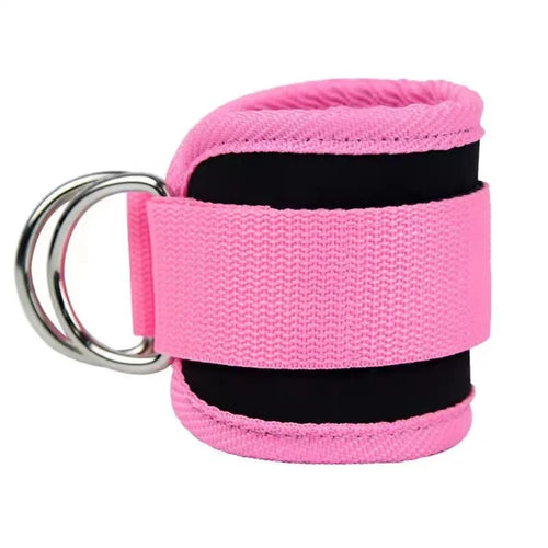 Fitness Ankle Straps Adjustable D-Ring Support Cuffs Gym Leg Strength
