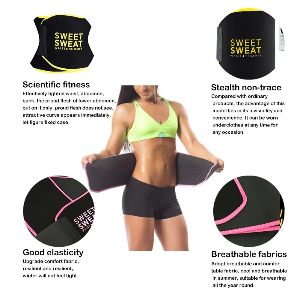 Waist Trainer Sauna Sweat Belt - Slimming Body Shaper for Women & Men
