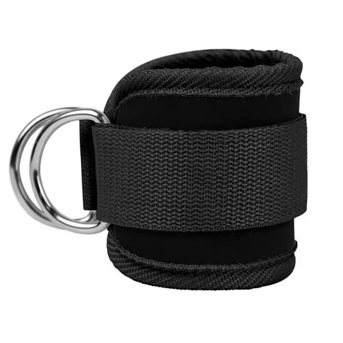 Fitness Ankle Straps Adjustable D-Ring Support Cuffs Gym Leg Strength