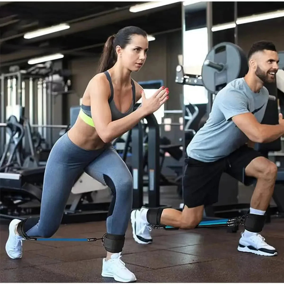 Ankle Strap Resistance Bands - Hip & Leg Strength Training for Home & Gym