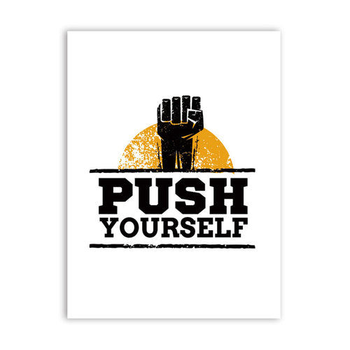 Workout Gym Motivational Quote Poster Canvas Art